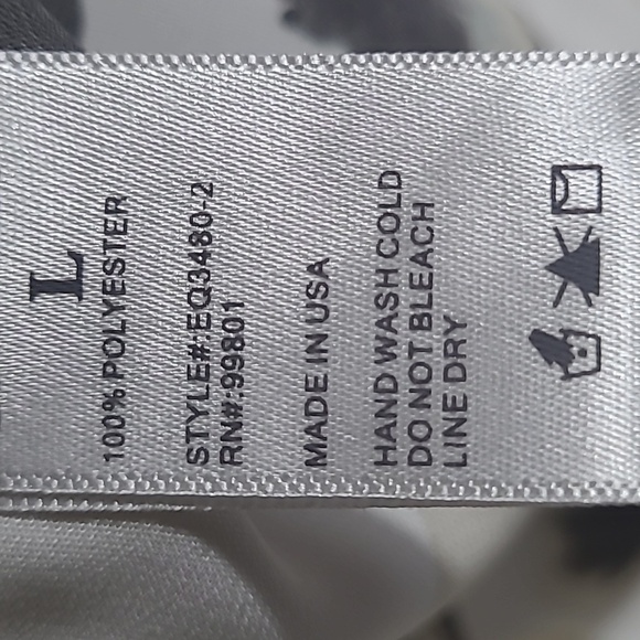 Papaya Floral Smocked, Cold Shoulder,Open Balloon Sleeve  Crop Top Large - Picture 5 of 5